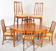 WILLIAM LAWRENCE - MID 20TH C TEAK DINING TABLE & CHAIRS