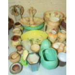 A collection of Fieldings Crown Devon ware and other 20th century ceramics.