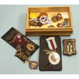 A silver-gilt RAOB Grand Council jewel, various badges and Masonic jewels, a small silver photograph