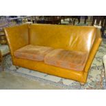 An upholstered Knole settee with loose cushions, 184cm wide.