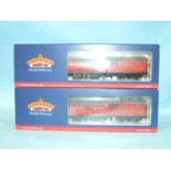 Bachmann OO gauge, two 39-420 BR Mk1 POS coaches, (boxed), (2).