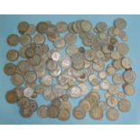 A collection of British 1920-1946 silver coinage, approximately £12 2sh.