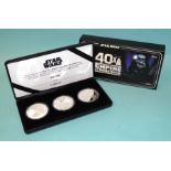 2020 Cook Islands 'Star Wars, Empire Strikes Back 40th Anniversary' silver proof and gold-plated $