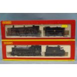 Hornby OO gauge, two BR 4-6-0 locomotives: R2258 Class 5MT RN 44781 and R2548 Grange Class "Frankton