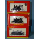 Hornby OO gauge, two boxed BR 0-4-0ST Pug locomotives R2093 A&C RN 51218 and 51235, also R2165 BR