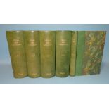 Hartinger (Anton), Atlas der Alpenflora, five volumes, 500 coloured plates, hf green mor gt,