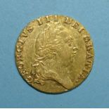 A George III 1788 gold guinea.