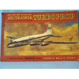 A Britannia Turboprop plane press-out model book by Wallis Rigby for Brockhampton Press.