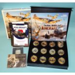 2020 Isle of Man 'The RAF WWII Aircraft Coin Collection', comprising twelve copper gold-plated and