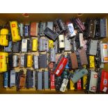 A quantity of OO gauge unboxed wagons, mainly Hornby (70 approximately) and a small quantity of