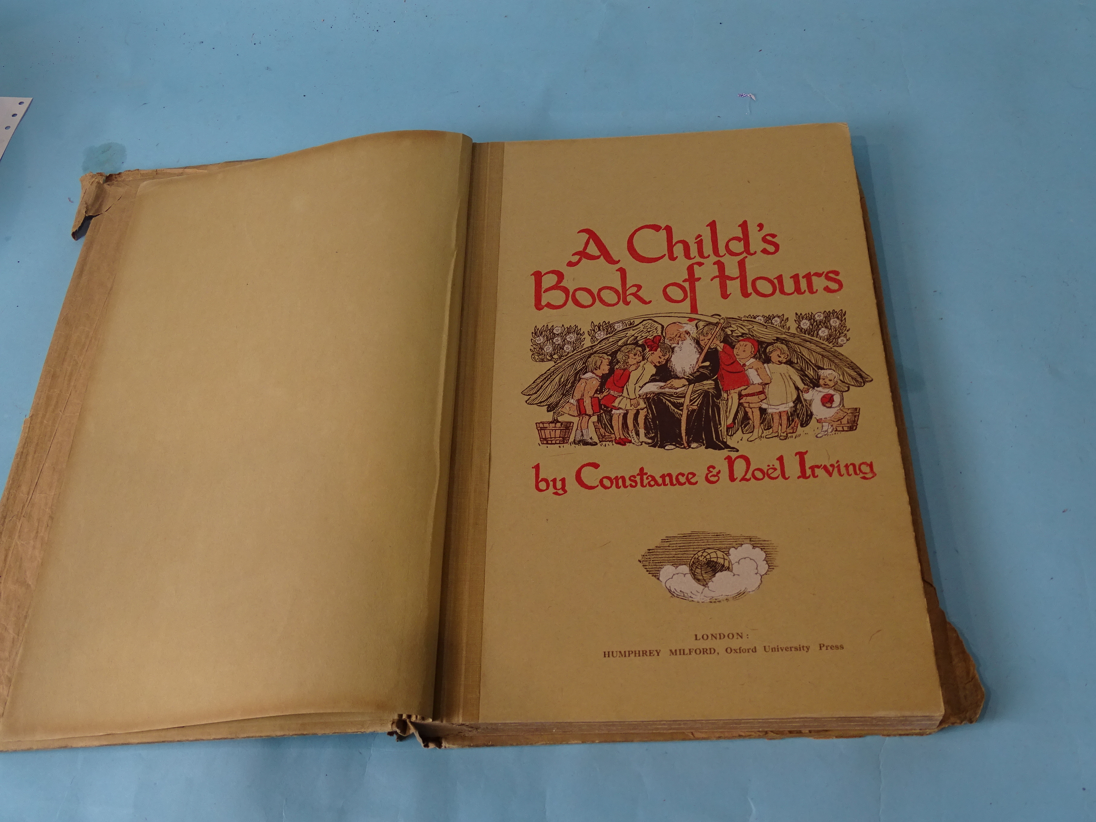 Irving (Constance & W Noel), A Child's Book of Hours, col plts, bds, dwrp, fo, nd, c1920's. - Bild 2 aus 2