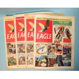 Eagle Comics, vol.4, year 1953, no.s 1, 2, 4, 7-17, 19-26, 28-35, 37, all complete, (nb. vol.4 was a