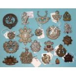 A collection of twenty various military badges, (mainly Scottish regiments).