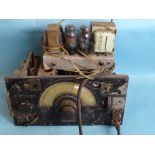 A WWII radio receiver from a Lancaster bomber, serial no. 52169, (amplitude meter and other parts