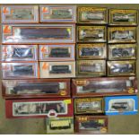 OO gauge, twenty-two wagons, including many private: Mainline (9), Lima (7), Airfix (4), Dapol and