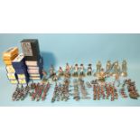 A quantity of Hinchliffe Models Ltd and other lead soldiers: 10x 75mm and approximately 130x 25mm