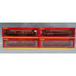 Hornby OO gauge, four boxed BR ex-LSWR non-corridor coaches: R4746A (x2), R4747 and R4747A, (4).