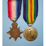 A WWI pair awarded to 87636 DVR G H Tomasin RHA: 1914-15 Star and Victory Medal (Dvr G H Tomasin