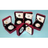 Royal Canadian Mint, a collection of five fine silver coins: 2013 ten-dollar 'The Polar Bear',