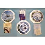 A large collection of eighty-eight Coalport, Royal Doulton and other collectors' plates of RAF