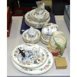 Thirty-nine pieces of Aynsley 'Pembroke' pattern dinner and tea ware, in good condition and other