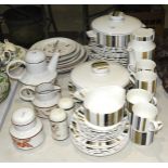 A collection of Midwinter 'Queensberry' dinner and tea ware, thirty-eight pieces and twelve pieces
