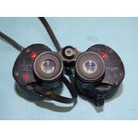 A pair of Canadian binoculars marked REL/Canada 1945 C.G.B. 40 MA 7x50 30921-C, red 'W', blue CB, in
