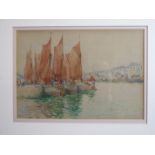 Francis E Nesbitt (1864-1934) WAITING FOR THE TIDE, 1928 Watercolour, signed, later-inscribed with
