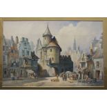 Charles James Keats (19th/20th century) ROUEN, 1885. Watercolour, signed and titled, 50 x 32cm and