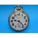 A Hamilton 'Railway Special' 10k gold-filled pocket watch, Cal 992B, 21 jewel, Adj. Temp and six