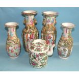 A large group of 18th and 19th century Chinese porcelain, to include tea wares, bowls, a Canton