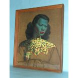 After Tretchikoff, 'The Chinese Girl', 60 x 49cm, framed.