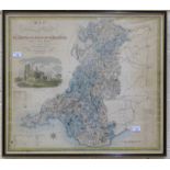 A map of Glamorgan, Brecon and Radnor, published by Greenwood & Co, 1831 from a survey by C & J