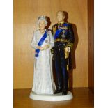 A Royal Doulton figure group, "Platinum Wedding Anniversary to celebrate the 70th Wedding