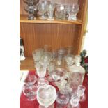 19th century and later rummers and other drinking glasses and glassware.