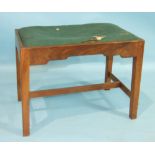 A mid-20th century hardwood rectangular stool in the style of Gordon Russell, with drop-in seat,