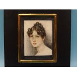 Dorothy Bartlett (b. 1902) An early-20th century rectangular portrait miniature of a young woman