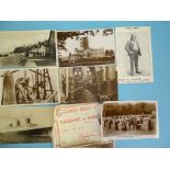 Approximately 100 loose postcards, including RPs of Buckfast Abbey, Pageant of Runnymede, glamour,