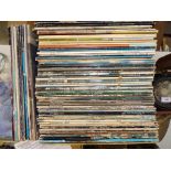 A collection of LP records, including Bob Dylan (x21), Neil Young and related (x13), Nils Lofgren (