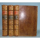 Dampier (William), Voyages, 3 vols, (of 4), 58 engr plts and maps including 14 fldg; the works in