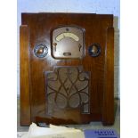 A 1930's McMichael Duplex Mains four-valve radio with two service handbooks, guarantee and
