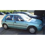 A 1995 Daihatsu Charade GLX1A 5-door hatchback motor car, 22950 automatic gearbox, 22,000 miles, one