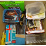 A quantity of N gauge track and accessories, (some boxed).