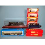 Hornby OO gauge, an R303 BR 4-6-2 King Class locomotive "King George II" RN6005, in wood and Perspex