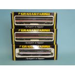 Graham Farish N gauge, 8028 Class 47 diesel "Firefly", (boxed) and two boxed coaches, (3).