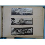 An early-20th century album one-third full of photographs of heavy artillery at Cape Town and Mobray
