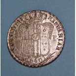 A 1798 Kingdom of Naples (Italian States) Ferdinand IV 60-grani/half-piastra coin, 13.7g.