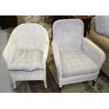 Two Lloyd Loom chairs, (2).