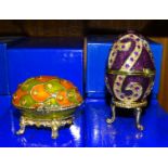 A collection of thirty-four Atlas Editions 'Fabergé' eggs, (all boxed), (34).
