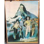 An original music concert poster promoting the Rolling Stones "Tour of Europe '76", featuring a